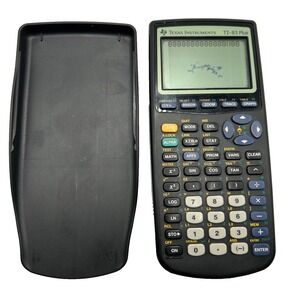 Texas Instruments TI-83 Plus Graphing Calculator w/ Cover – Tested, Screen Spots